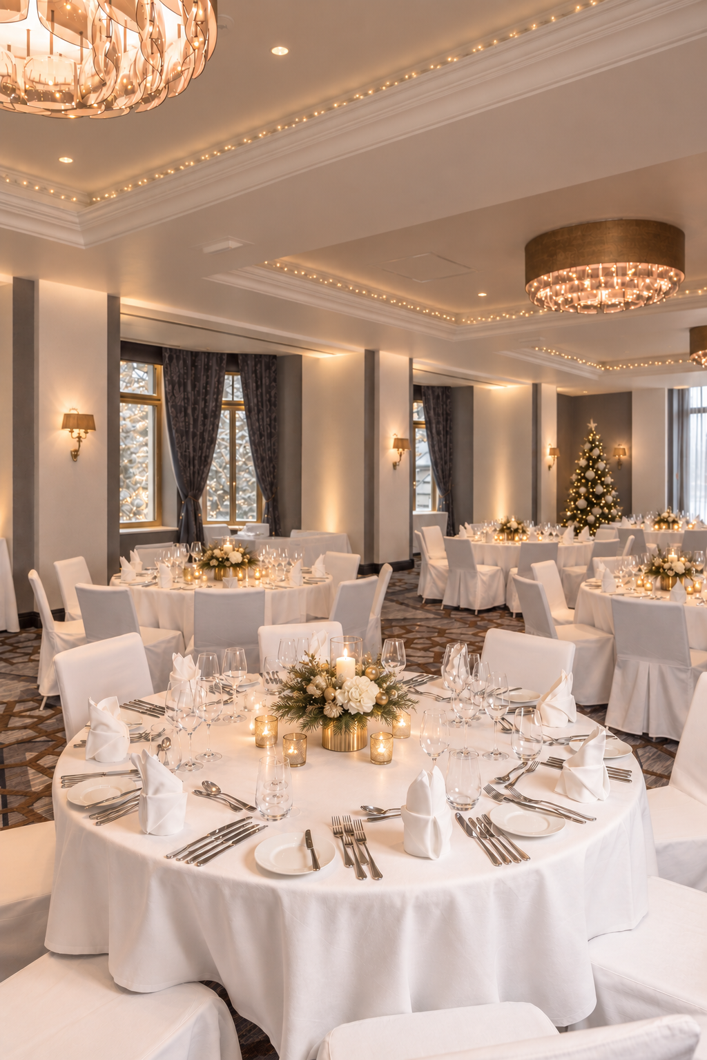 Elegant Holiday Banquet Hall
